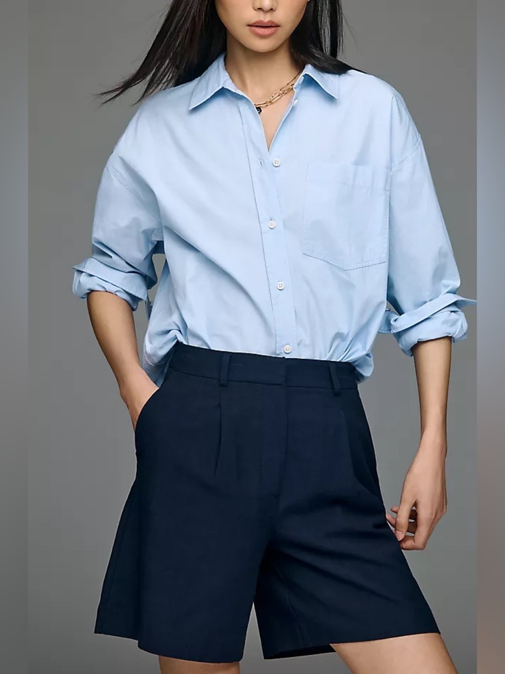 Anthropologie Drapey Trouser Shorts